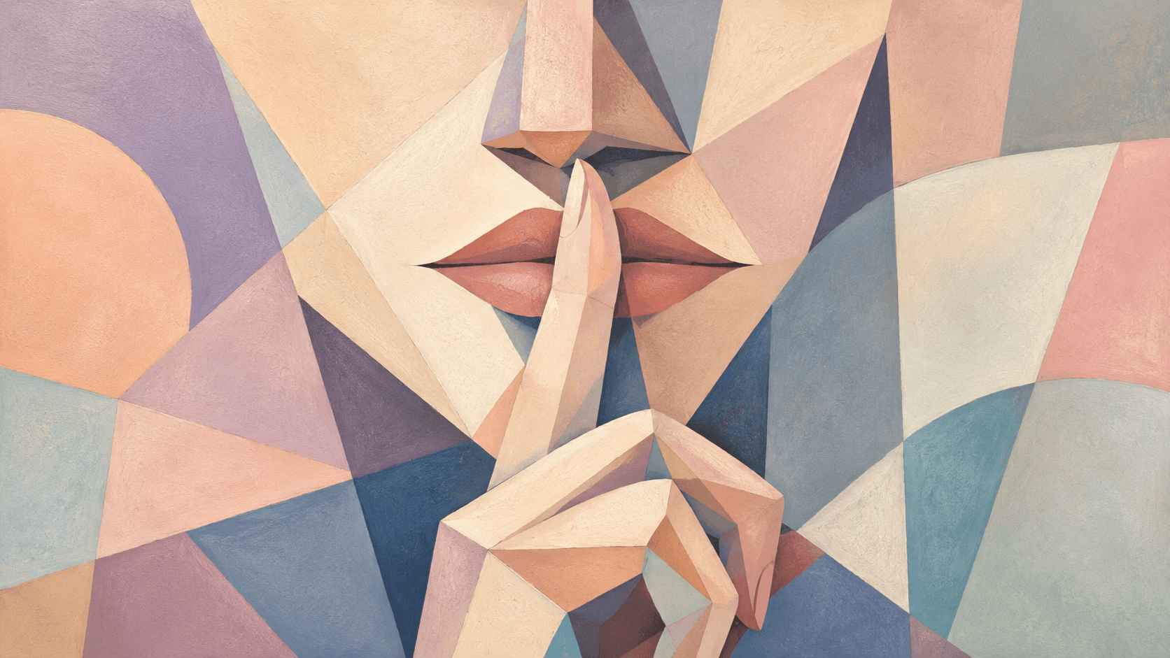 A woman chooses not to speak