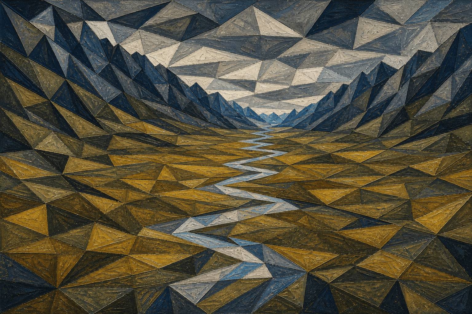 a wide alpine valley
